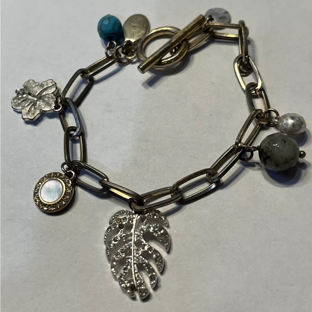 Tommy Bahama Tropical Oasis Charm Bracelet 7”